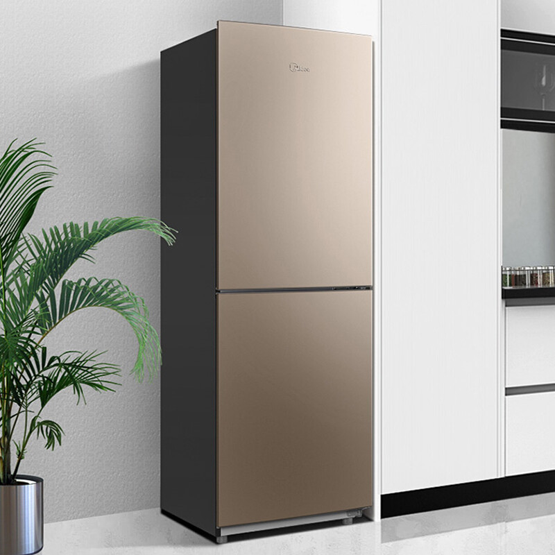 美的midea185升双开门小型租房家用冰箱风冷免除霜大容量节能低噪bcd