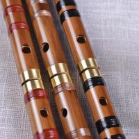 炎黄笛子铜精品二节笛 单插黑线竹笛 适合初学者 F