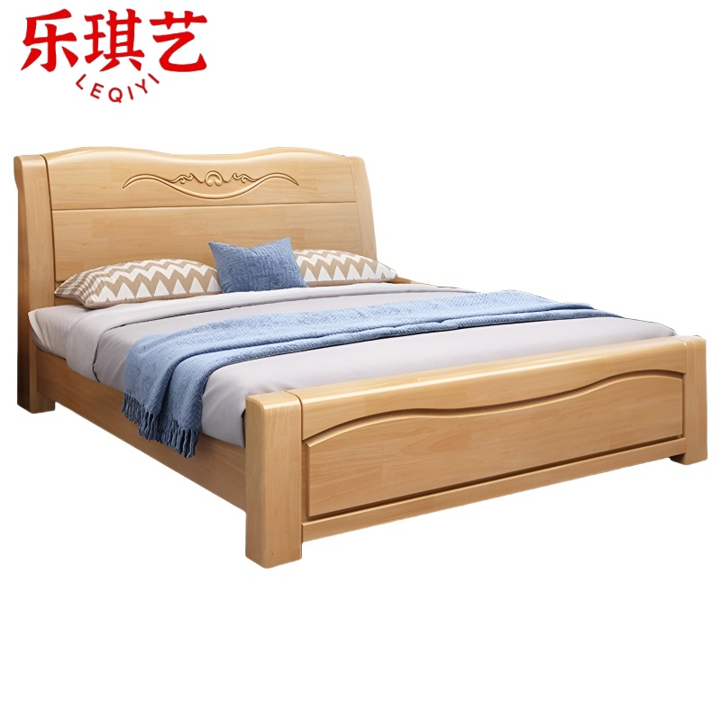 乐琪艺 实木单人床 150cm 张高清大图