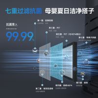 大宇(DAEWOO)[双气流无叶扇]等离子净化塔扇家用电风扇直流变频轻音自然风感柔风大风量整屋落地循环扇 AM09
