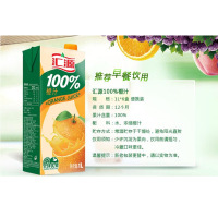 汇源 100%橙果汁1L*6盒 便携装 果汁饮料美味