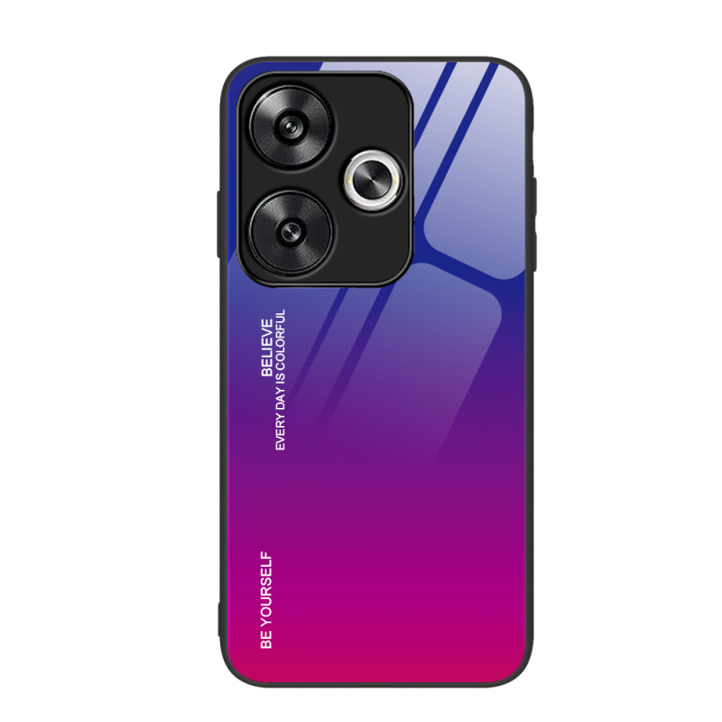 小米pocoF6纹理手机壳pocoF6pro手机套硅胶全包边保护壳防摔渐变玻璃网红壳