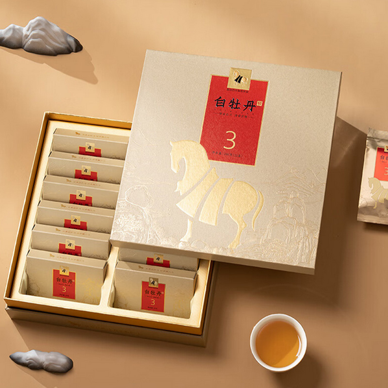 八马茶业(BAMA TEA)紫金白兰·3年白牡丹(原料年份2019)-240克(12盒)高清大图