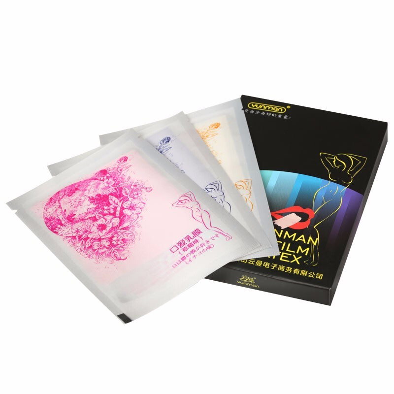 云曼 口爱膜男女用口吹膜女用果味夫妻房事sm口吸膜 成人情趣性用品 口爱膜-香草味5片高清大图