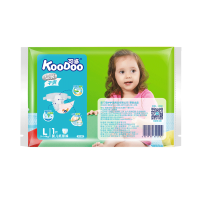 可哆(KooDoo)婴儿纸尿裤尿不湿旅行装单片装L码*1片