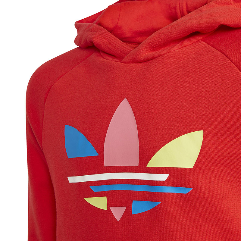 adidas 阿迪达斯三叶草男女大童秋季经典连帽运动卫衣 H32399