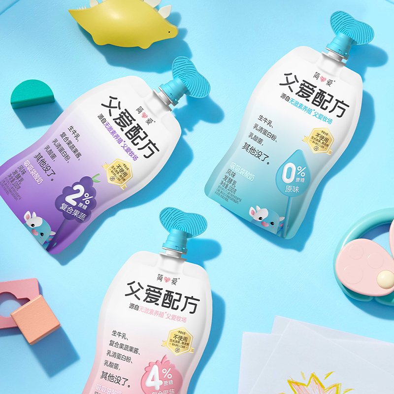 简爱酸奶 父爱配方100g(2%糖)100g*12袋(3-7天内发货)高清大图
