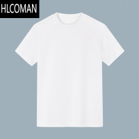HLCOMAN短袖衬衫男夏季薄款痞帅半袖宽松冰丝寸衫上衣服纯色衬A L 纯色短袖T