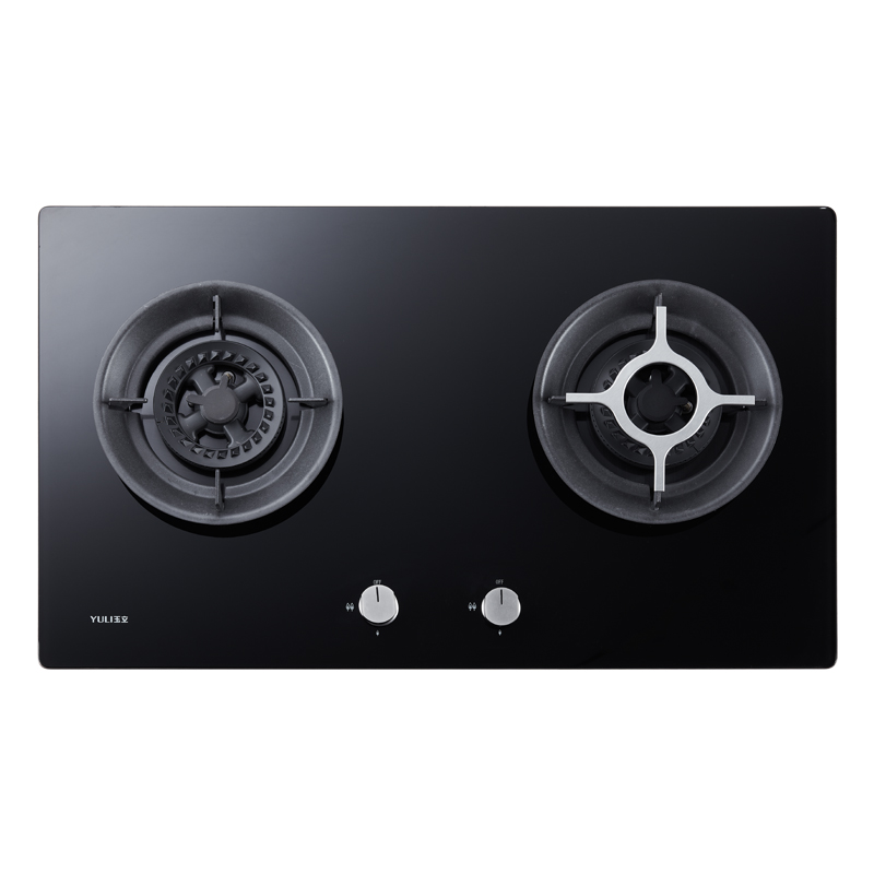 玉立(yuli)jzy/t-b301 液化气 燃气灶煤气灶钢化玻璃 黑色