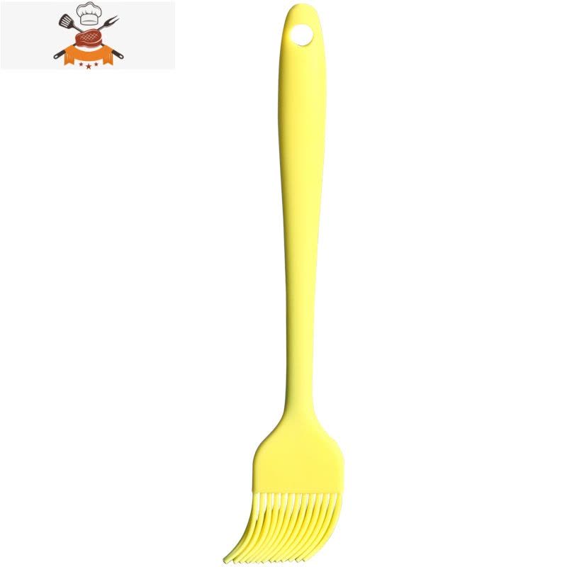 硅胶油刷可高温食用油刷子厨房烙饼平底锅家用烧烤煎饼刷子 敬平 小号一体式(蜜桃粉)图片