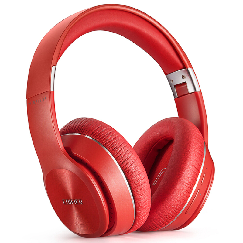 漫步者edifierw820bt头戴式立体声无线蓝牙耳机手机耳机红色