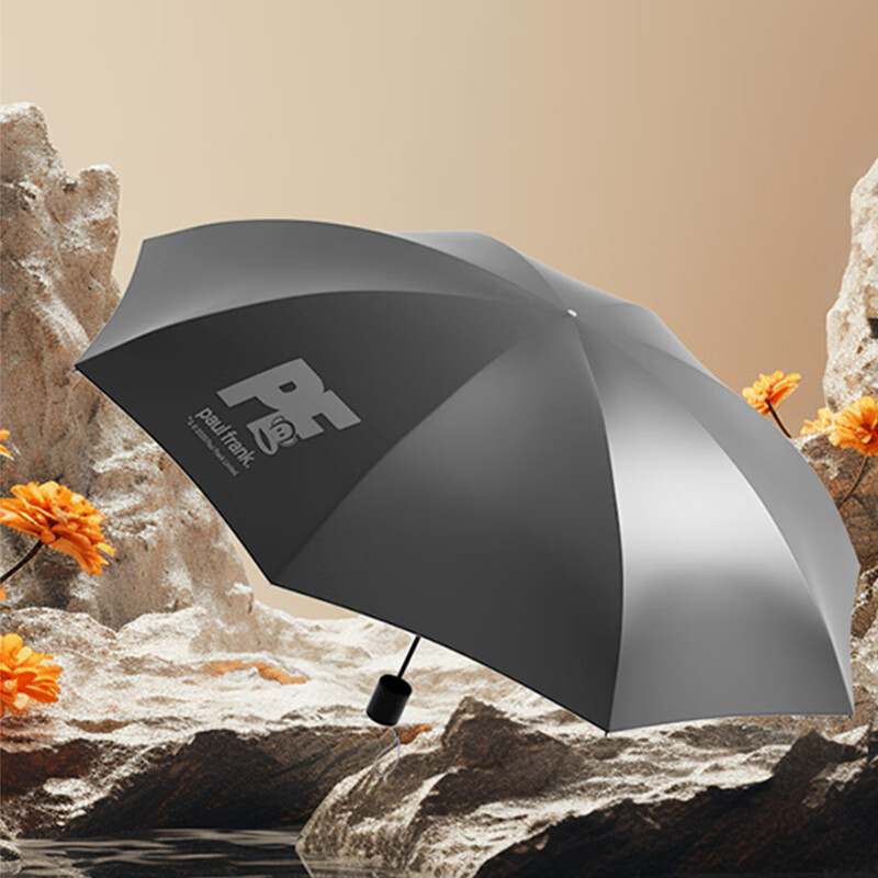 大嘴猴(Paul Frank)八骨三折雨伞PFU202遮阳伞太阳伞晴雨两用伞防晒防外线紫高清大图