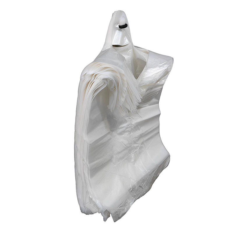 榕烁 家用食品级袋防水耐磨轻便易携可折叠设计 白色食品袋 21cm*32cm 捆高清大图