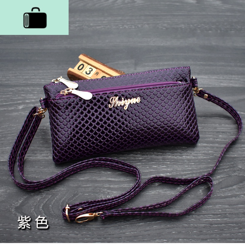 手机包女小包包迷你妈妈买菜斜挎包中年两用零钱包单肩手拿包女士NEWLAKE 紫色