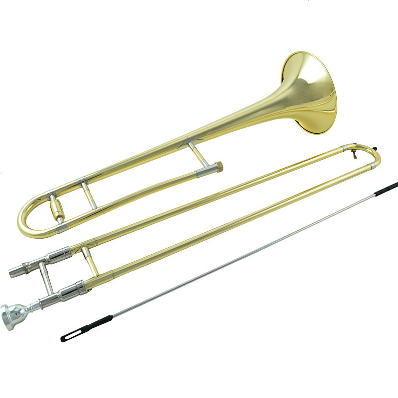 金音正品 JYTB-E100中音降B拉管长号 漆金长号乐器