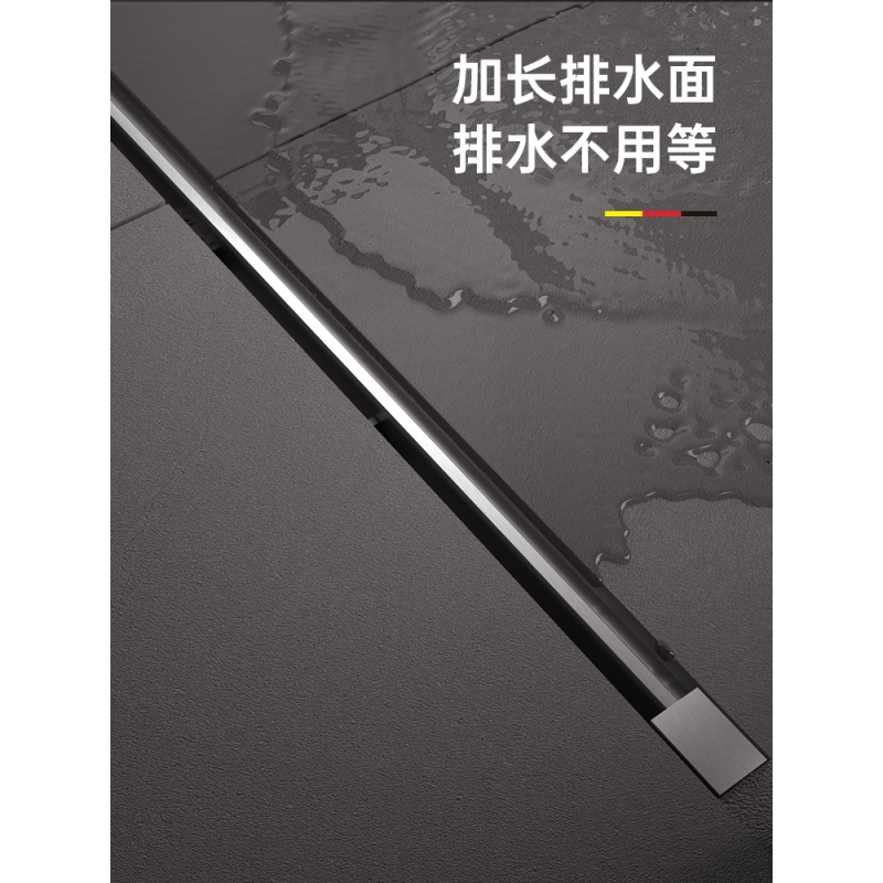 线性地漏极窄线形长条型加长隐形304不锈钢卫生间全铜防臭芯定制_632