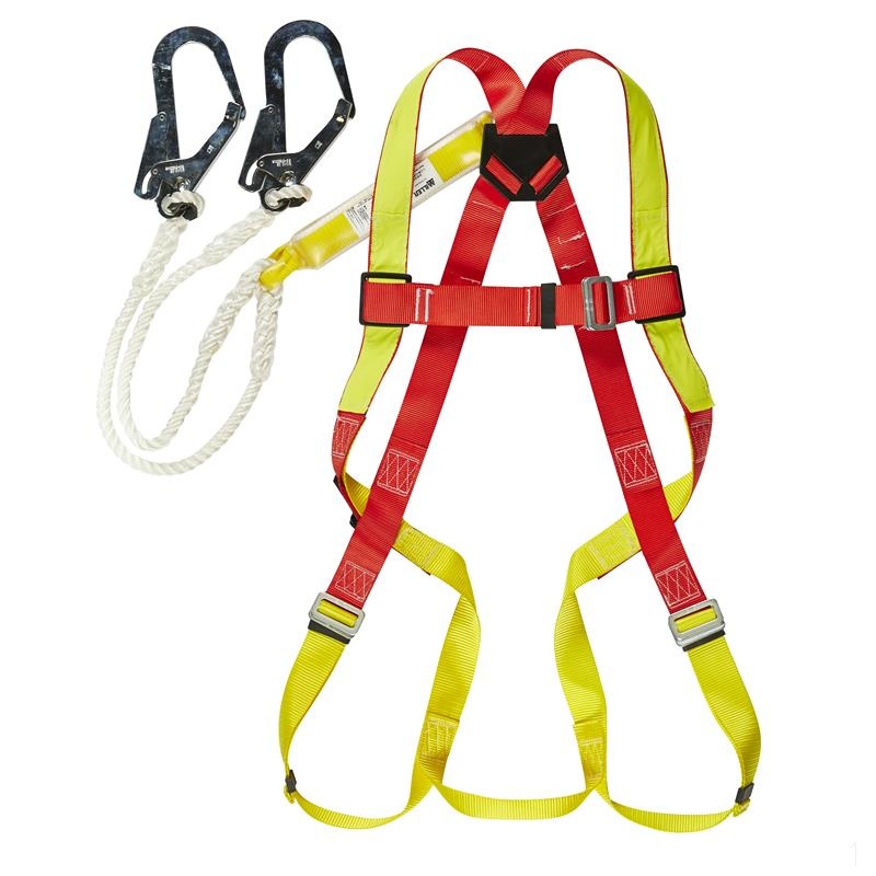 霍尼韦尔honeywelldlc2l单挂点集成式安全带大号配12米双挂钩缓冲系绳