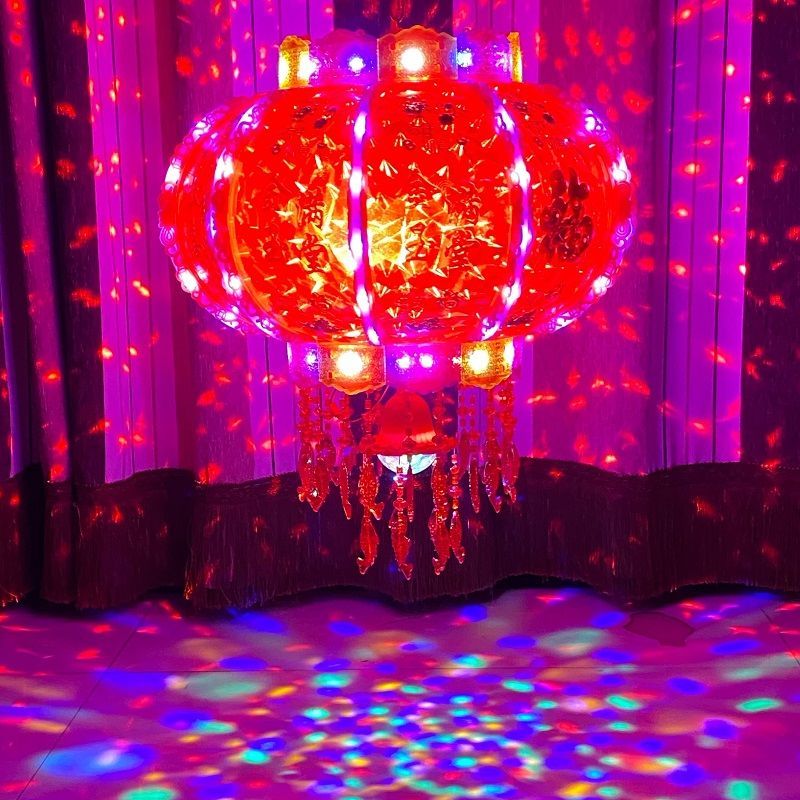 新年灯笼led旋转灯笼七彩灯笼结婚阳台乔迁红灯笼春节灯笼50豪华旗舰
