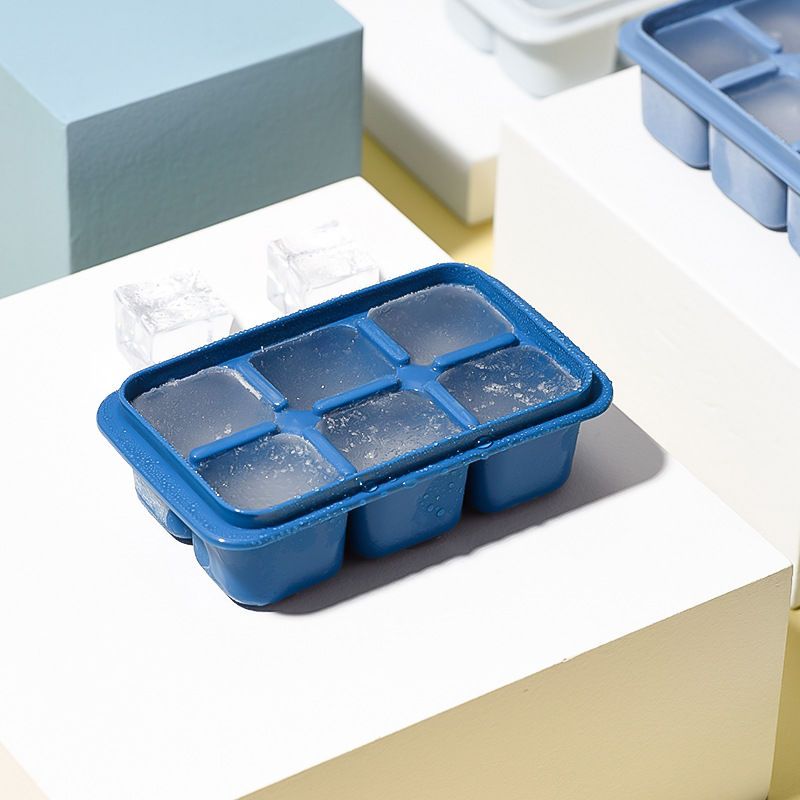 冰块模具家用冰箱制冰盒子带盖冰格商用冰块速冻器制冰冻冰块神器 3个装