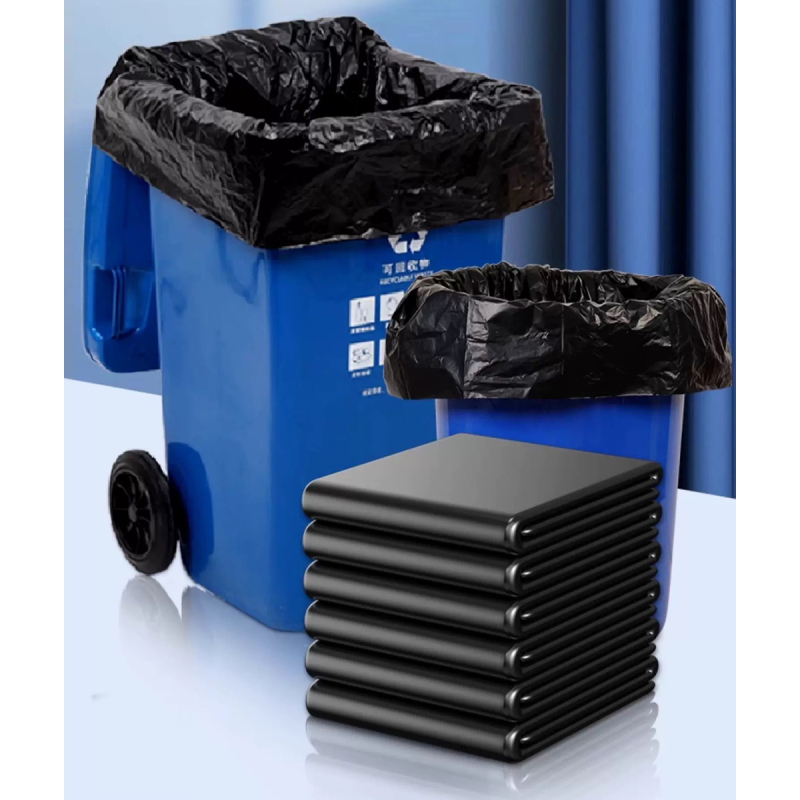 杜克恩 DKE-LJD-0801 80*100cm 100个/包 平口 垃圾袋 (计价单位:包) 黑色