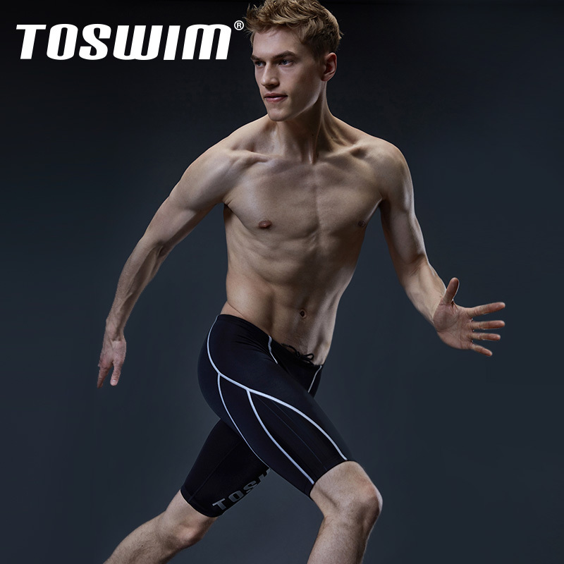 泳裤男TOSWIM拓胜泳衣游泳裤男士泳裤泳衣男款泳裤男五分游泳裤潮