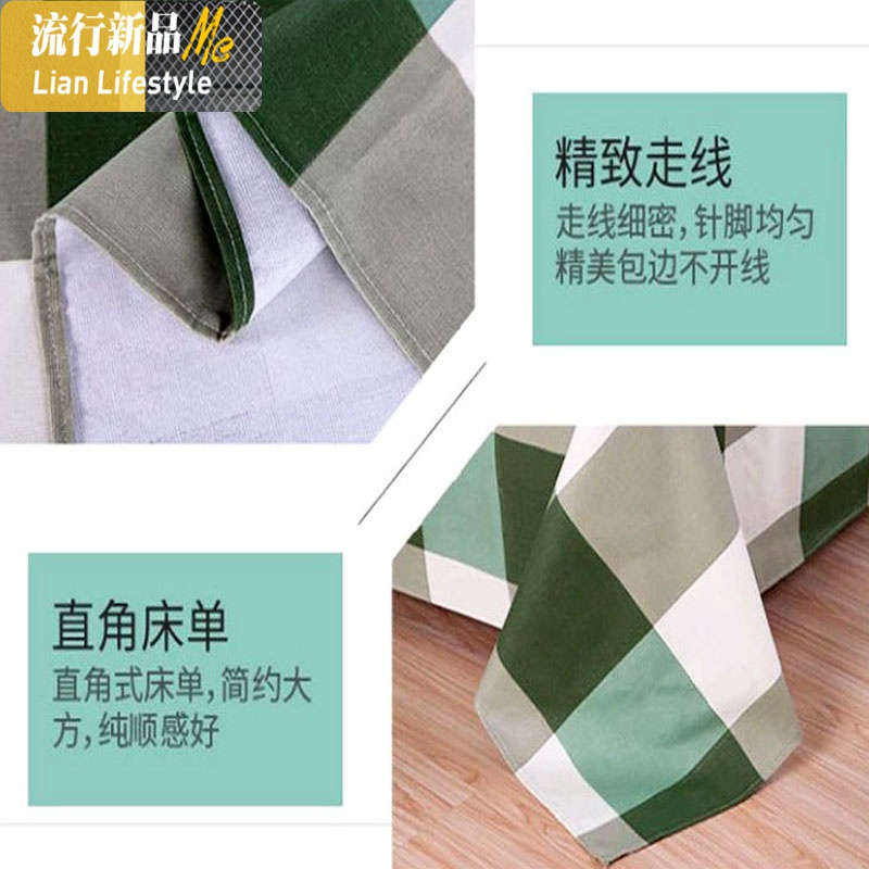 老粗布床单单件棉大炕单加厚加密棉榻榻米3米定制定做 三维工匠高清大图