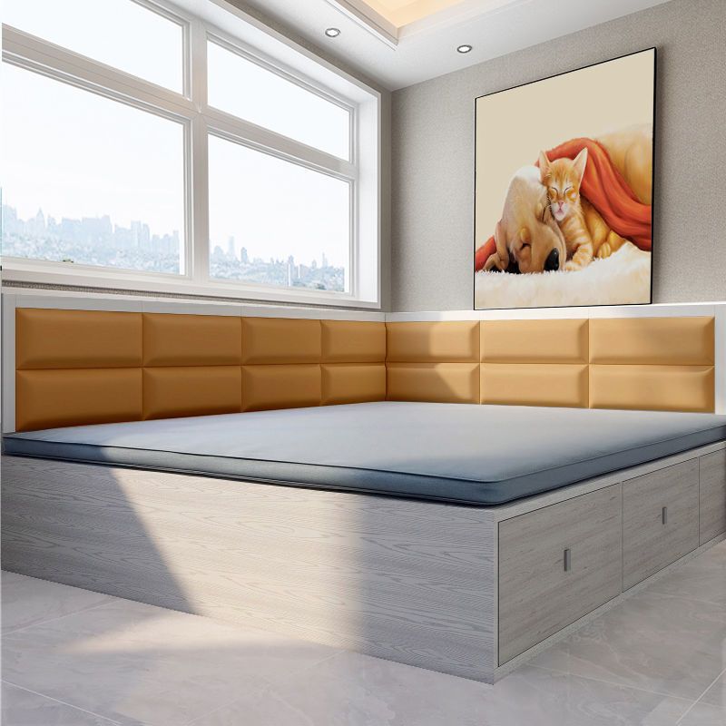 软包墙围炕围子墙自粘墙贴防撞床头靠背靠垫卧室踏踏米床围>800_800