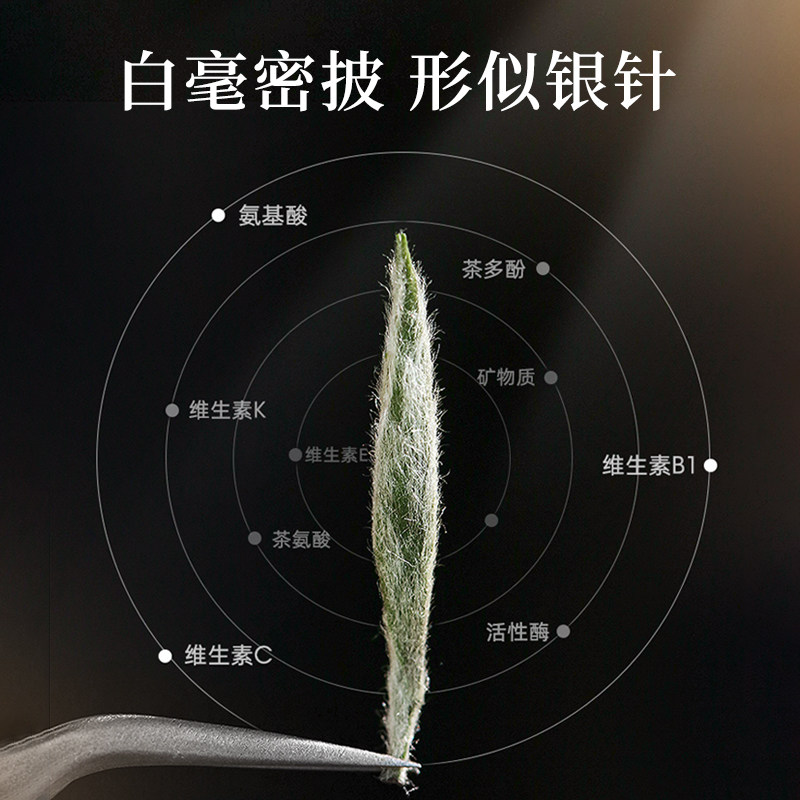 艺福堂白毫银针 100g/包特级高清大图