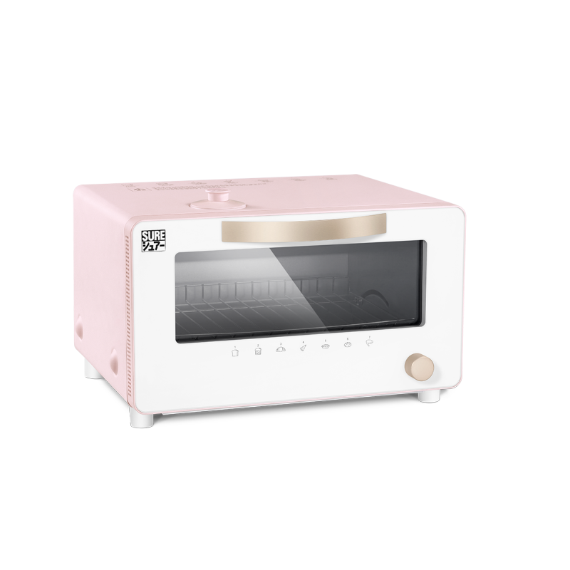 石崎秀儿家用多功能蒸汽电烤箱 小型家用烘焙多功能智能迷你烤箱10升 STO-S01