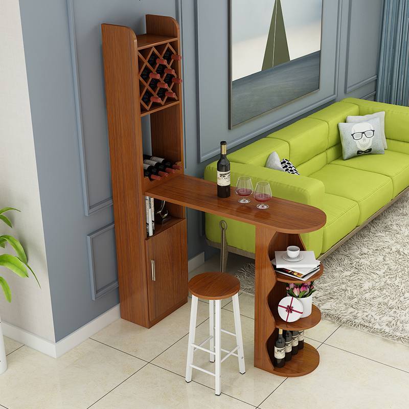 吧台桌家用简约现代客厅小吧台隔断酒柜吧台玄关隔断台靠墙高脚桌