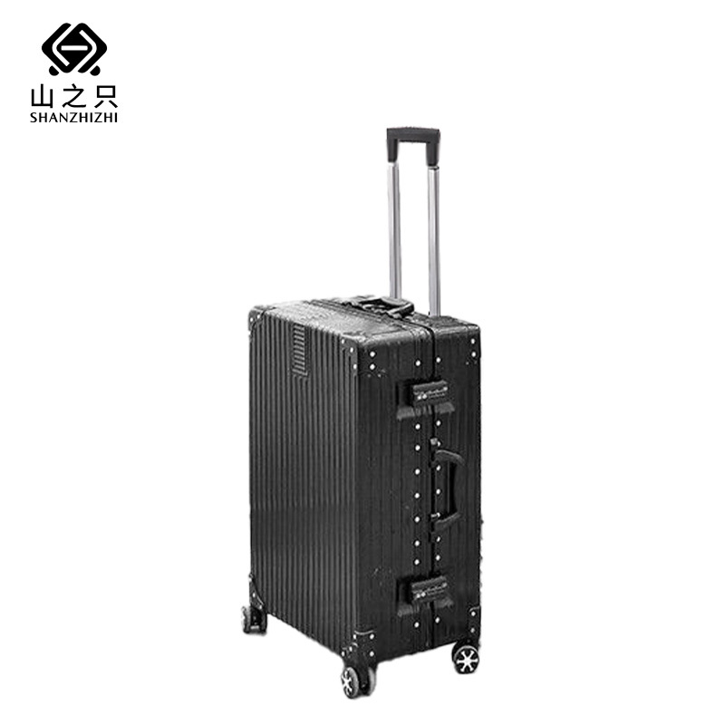 山之只 铝框防摔防刮拉杆箱 20寸 个高清大图