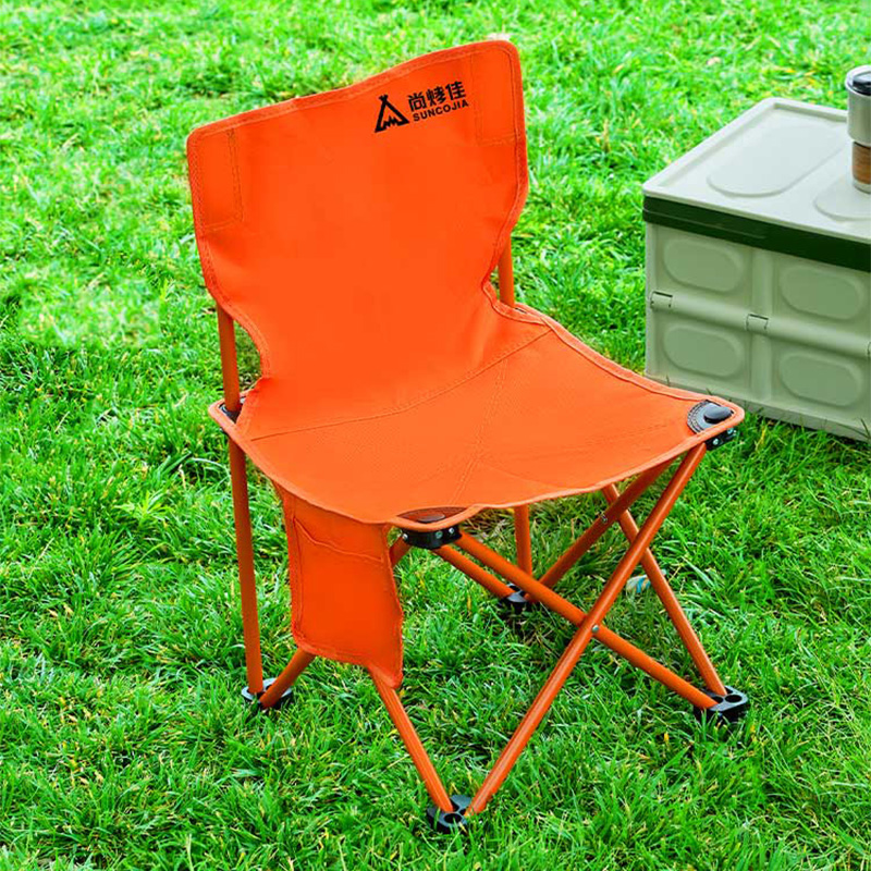 尚烤佳折叠椅经久耐用坐感舒适柔软耐磨结实稳固橙焰款LS-683高清大图