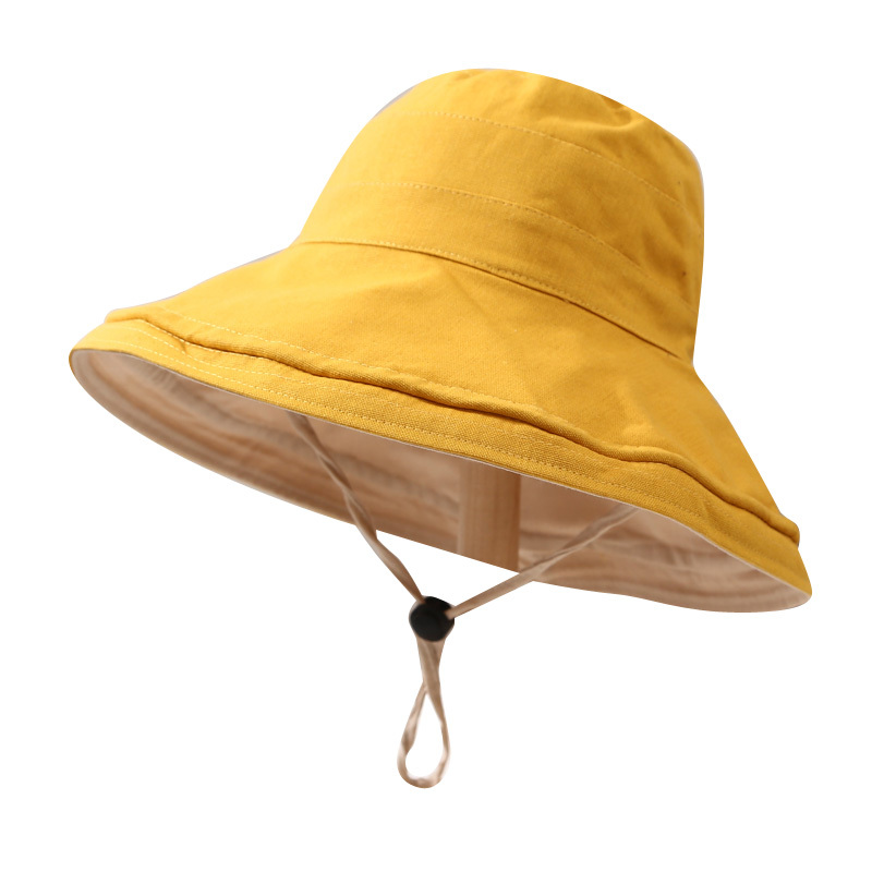 儿童大帽檐遮阳帽夏亲子防晒太阳帽薄渔夫帽女宝宝春天帽子盆帽潮