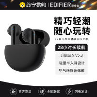 EDIFIER/漫步者 X2入耳式无线蓝牙耳机降噪运动游戏真无线2022年新款 黑色