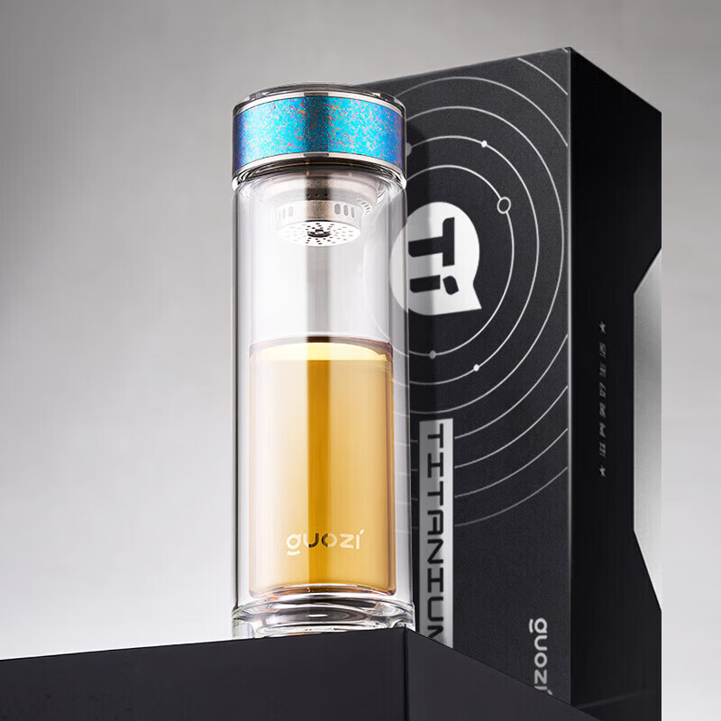 果兹(GUOZI)云岫·钛合时光玻璃杯GZ-S81