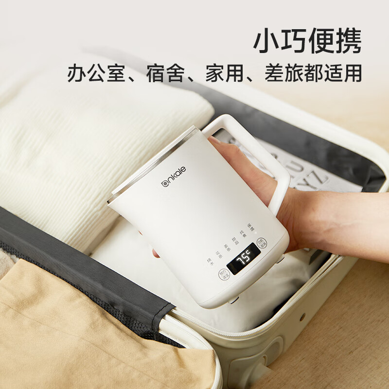 anKale多功能养生壶AJL-SH0601全自动恒温保温一体电水壶600ml 316不锈钢内胆迷你小型家用办公室高清大图