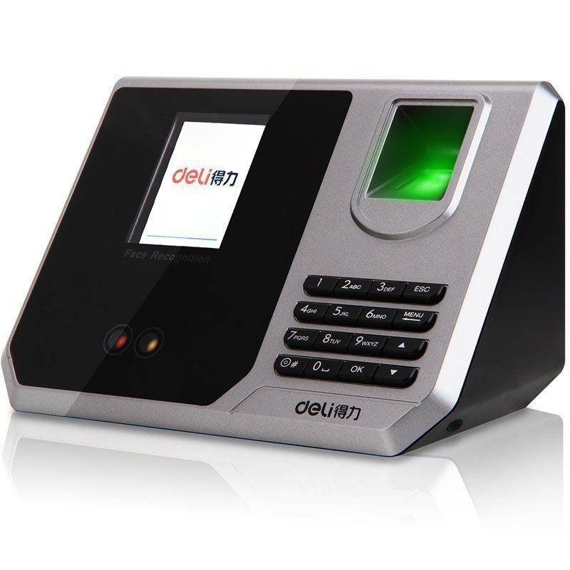 电子办公设备3959 得力3959指纹人脸考勤机 多功能考勤机 虹膜打卡 