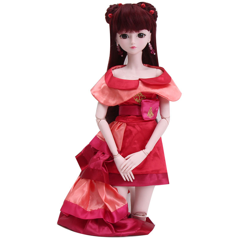 叶罗丽芭比娃娃精灵梦卡通公主夜萝莉仙子儿童DIY梦幻套装改装女孩换装宝宝玩具叶罗丽仙子-齐娜60CM高清大图