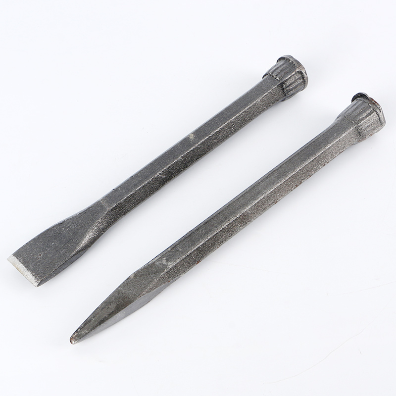 石工凿子扁凿尖凿手工水泥凿子石匠凿刀合金钨钢凿子扁头尖头錾子闪电