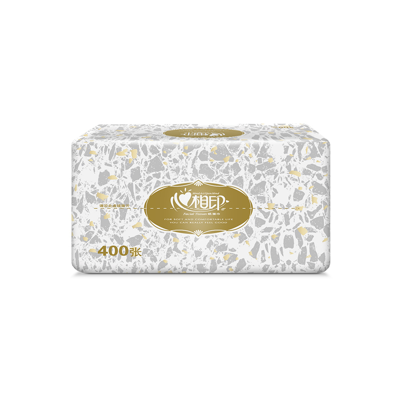 心相印 RDT200(箱装)商用恒金塑装纸面巾(60包装)高清大图