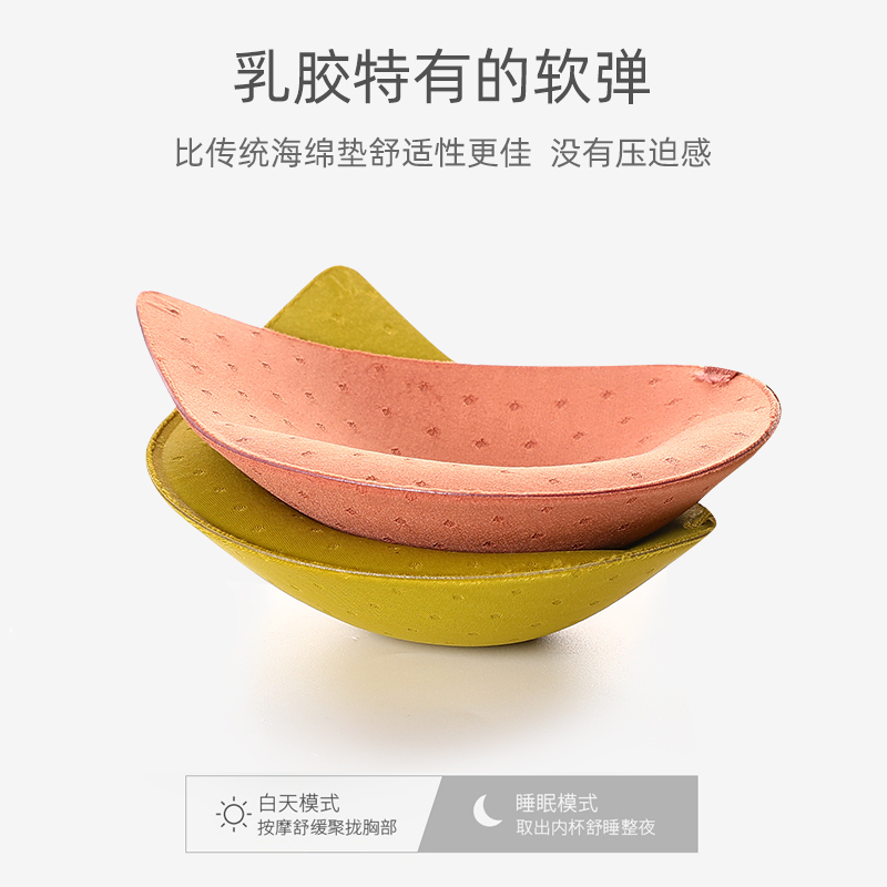盛世尼曼内衣女小胸聚拢无钢圈运动收副乳防下垂乳胶文胸美背胸罩薄款胸罩
