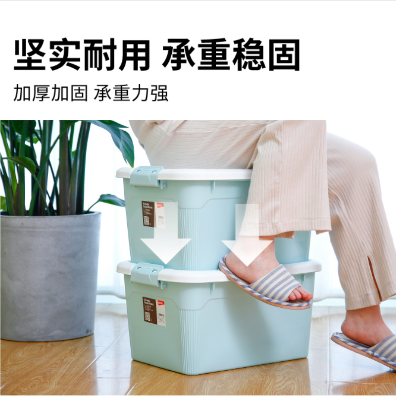 优橙 手提收纳箱 密封医药箱 衣服塑料收纳盒 家用宿舍玩具衣物储物整理箱