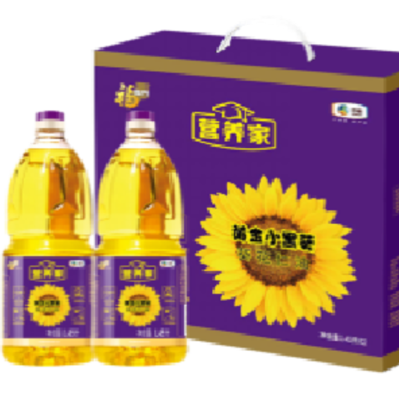 中粮福临门 唯粹金典小黑葵葵花仁油1.45L礼盒 1个