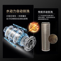 志高前置过滤器家用反冲洗横款大流量万向自动滤水器过滤器40微米8T大流量 前置过滤器Q19 180天只换不修 自行安装