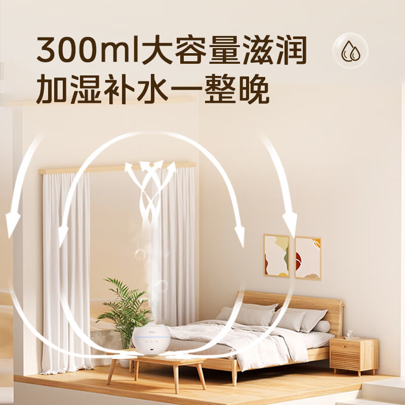 美的如雪香薰灯 加湿器氛围灯MT-4.5Y1高清大图