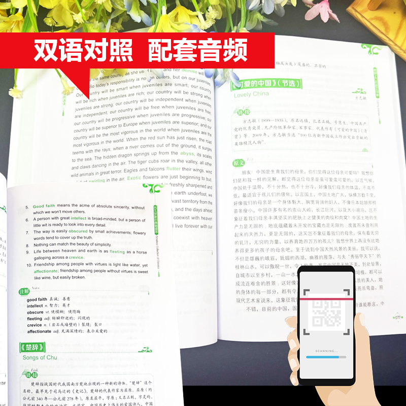 [正版]用英语介绍中国:经典诵读 古今经典 提升英文演讲力 中英双语一览中华传统文化精华 名言金句 脱口而出大学英语四高清大图