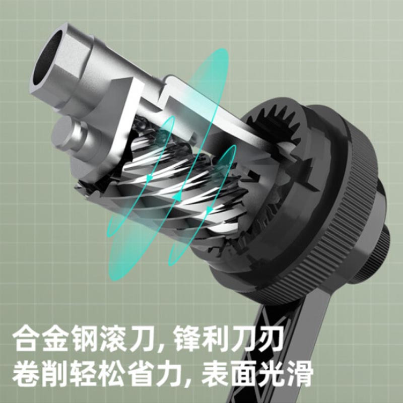 得力71160手摇经典削笔机(银黑)(单个装)