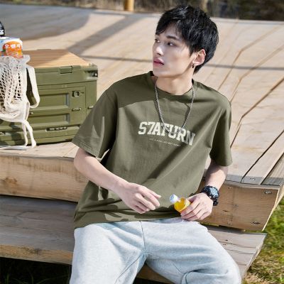 唐狮 短袖T恤夏男款T恤短袖男装短袖T恤男文字圆领短袖t男士上衣