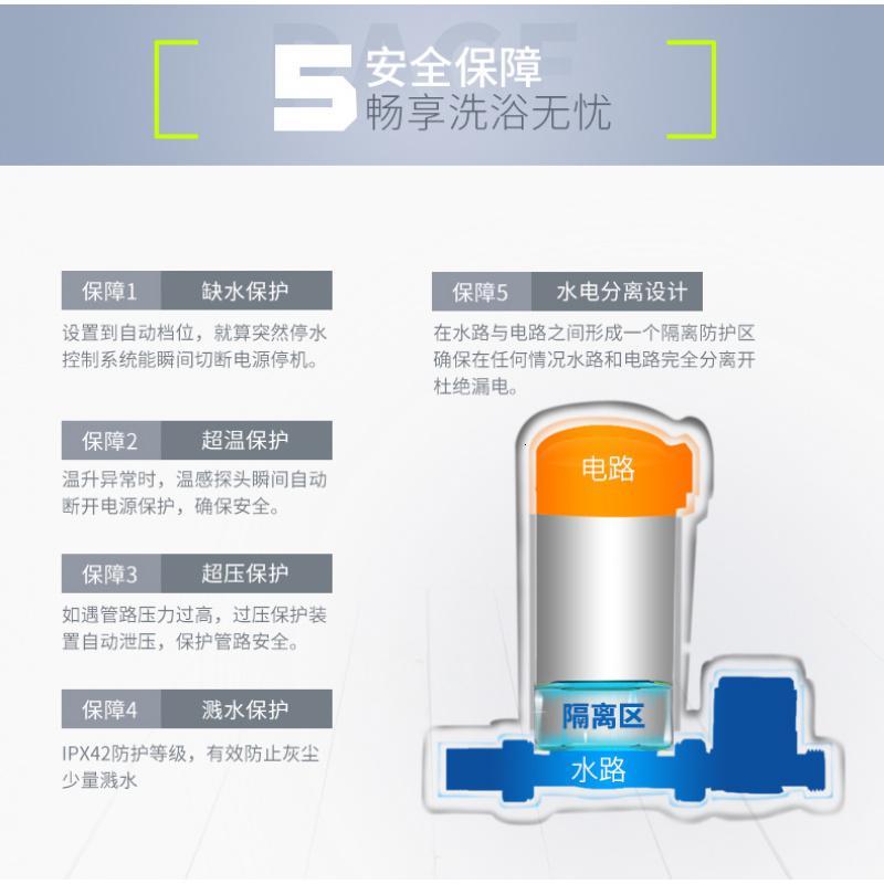 增压泵家用 自动自来水CIAA热水器加压泵220V小型管道不锈钢增压水泵 [不锈钢泵头]300W+漏保