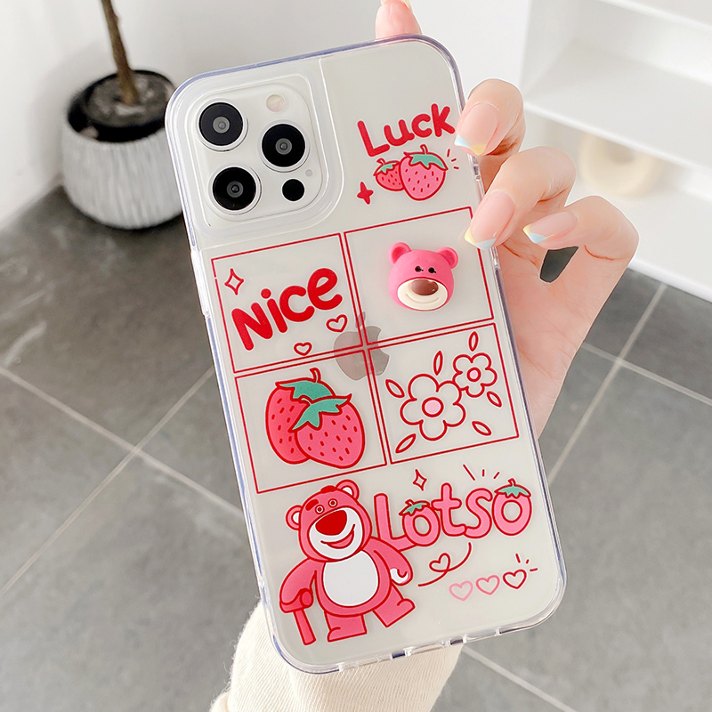 手机保护壳iphone1112系列promax创意可爱透明软壳防摔防滑孔位精准